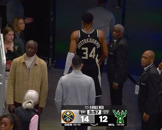 JJB jjb Jingjibao 竞技宝 电竞赛事 体育赛事 体育 电竞-虚晃一枪！字母哥走回更衣室仅一个回合出现在替补席